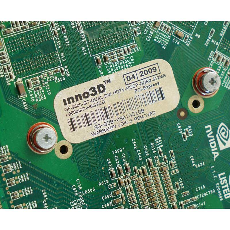 INNO Geforce 9600GT 512M 256B 双DVI  显卡
