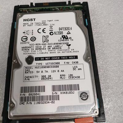 EMC存储拆机 005049809 900G 10K SAS 2.5 VNX5200 5400 5600硬盘
