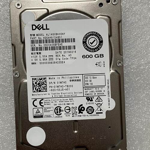 / 600G SAS 12G 2.5 15K 硬盘1W7HC 盘AL14SXB60ENY