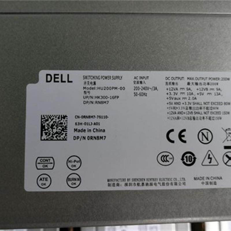 全新DELL HU200PM-00 RN8M7 V3800 3900 3901 3902 3905电源200W