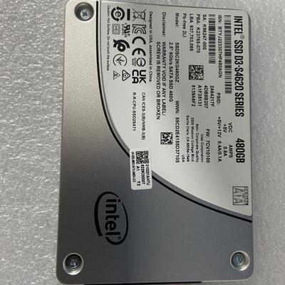 / 480G SSD D3-S4620系列 SSDSC2KG480GZ01 全国联保
