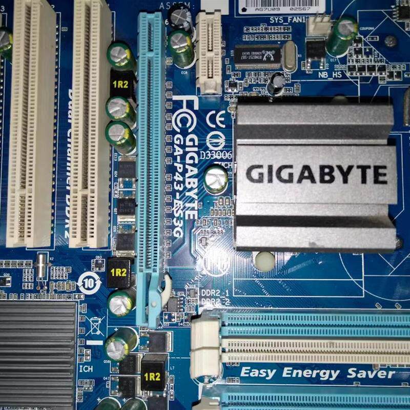 技嘉P43主板GA-P43-ES3G 大板775针5条PCI槽