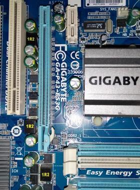 技嘉P43主板GA-P43-ES3G 大板775针5条PCI槽