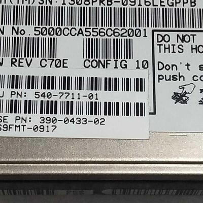 SUN 540-7711 390-0433   500GB - 5400 RPM 服务器硬盘