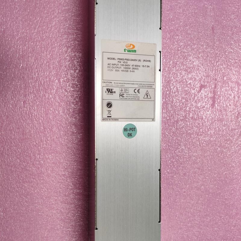 原装TWIN PSM2-PSG-2A00V(S) 1000W 服务器热插拔冗余电源