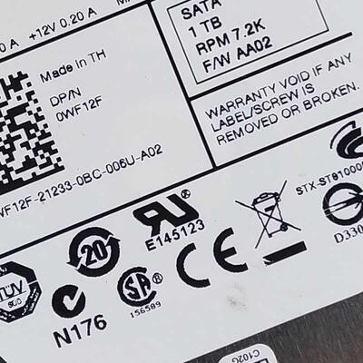 DELL/Seagate/希捷 ST91000640NS 1T SATA 2.5寸 0WF12F 现货
