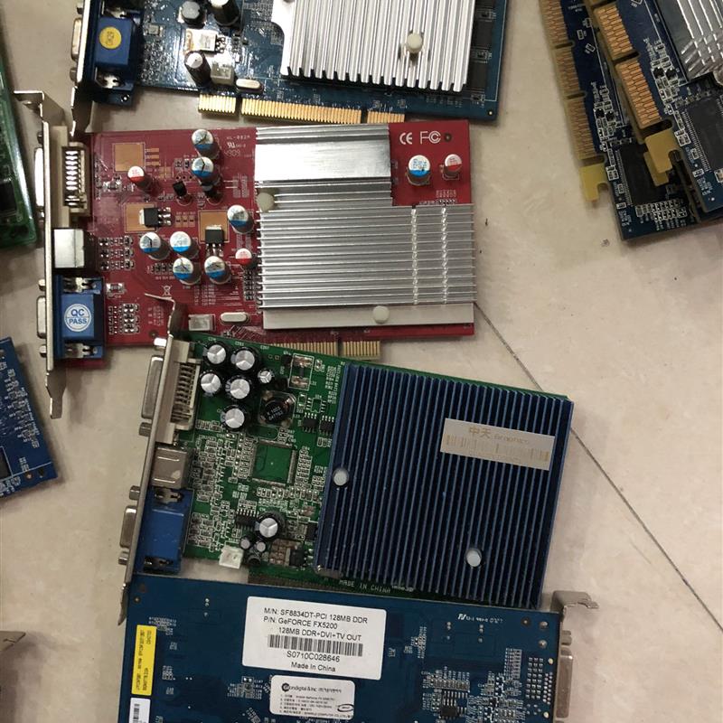 中天 FX5200  8400GS  radeon 7000 ATI9200 PCI 工控机显卡