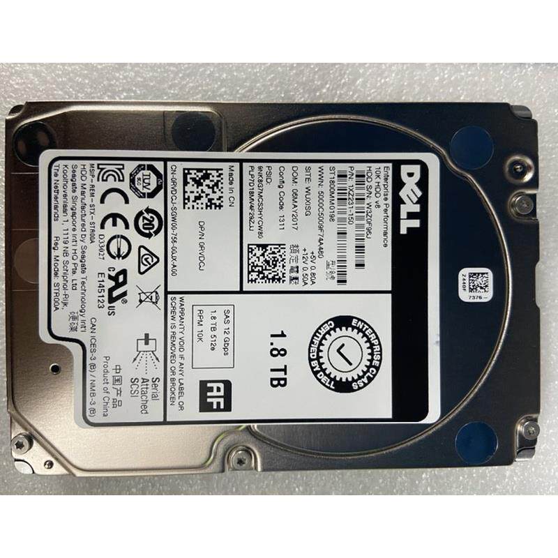 DELL 1.8T 10K 2.5 SAS 12G服务器硬盘 0RVDCJ ST1800MM0198
