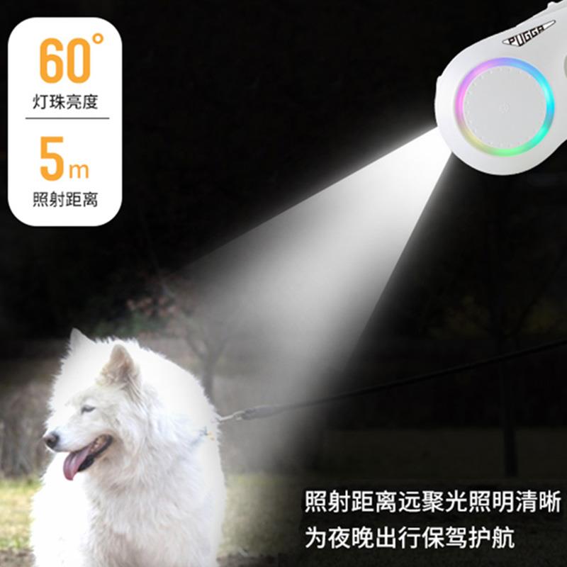狗狗牵引绳自动伸缩大型犬遛狗绳小型犬泰迪金毛牵狗绳宠物狗链子