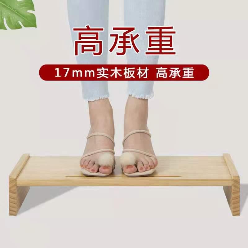 实木显示器增高架可升降台式电脑底座支架办公桌面键盘收纳置物架