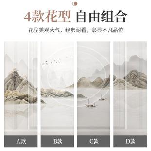入户进门简约现代玄关办公室创意装 屏风隔断客厅新中式 饰实木遮挡