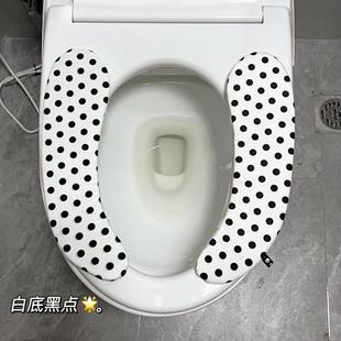 棋盘格布马桶套垫马桶坐垫坐便器套 包邮 四季 通用轻奢黑白风格