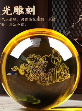 避火龙水晶球家居摆件玻璃球工艺品厨房在西北角乾位火烧天门火气
