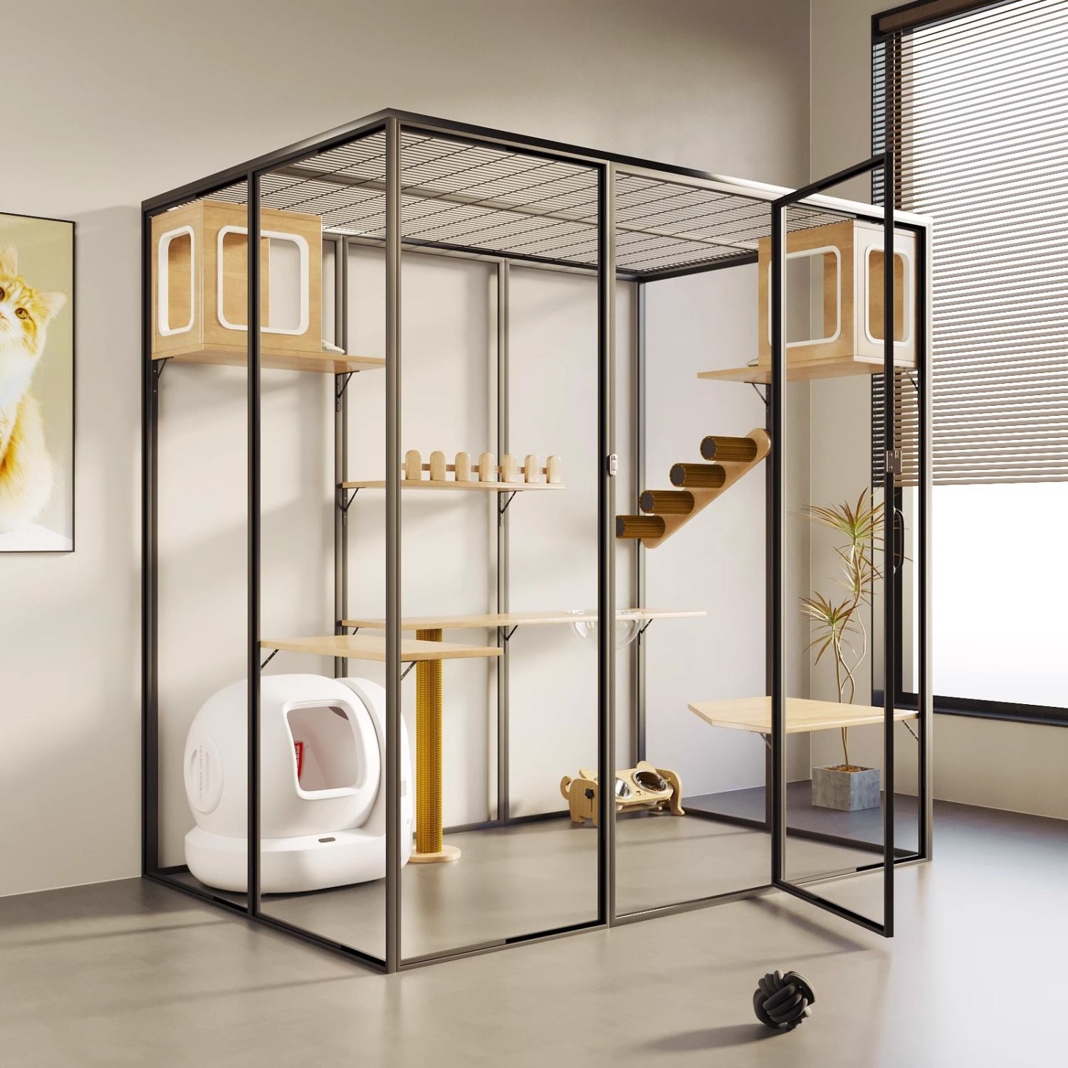 全景猫别墅猫笼子定制自