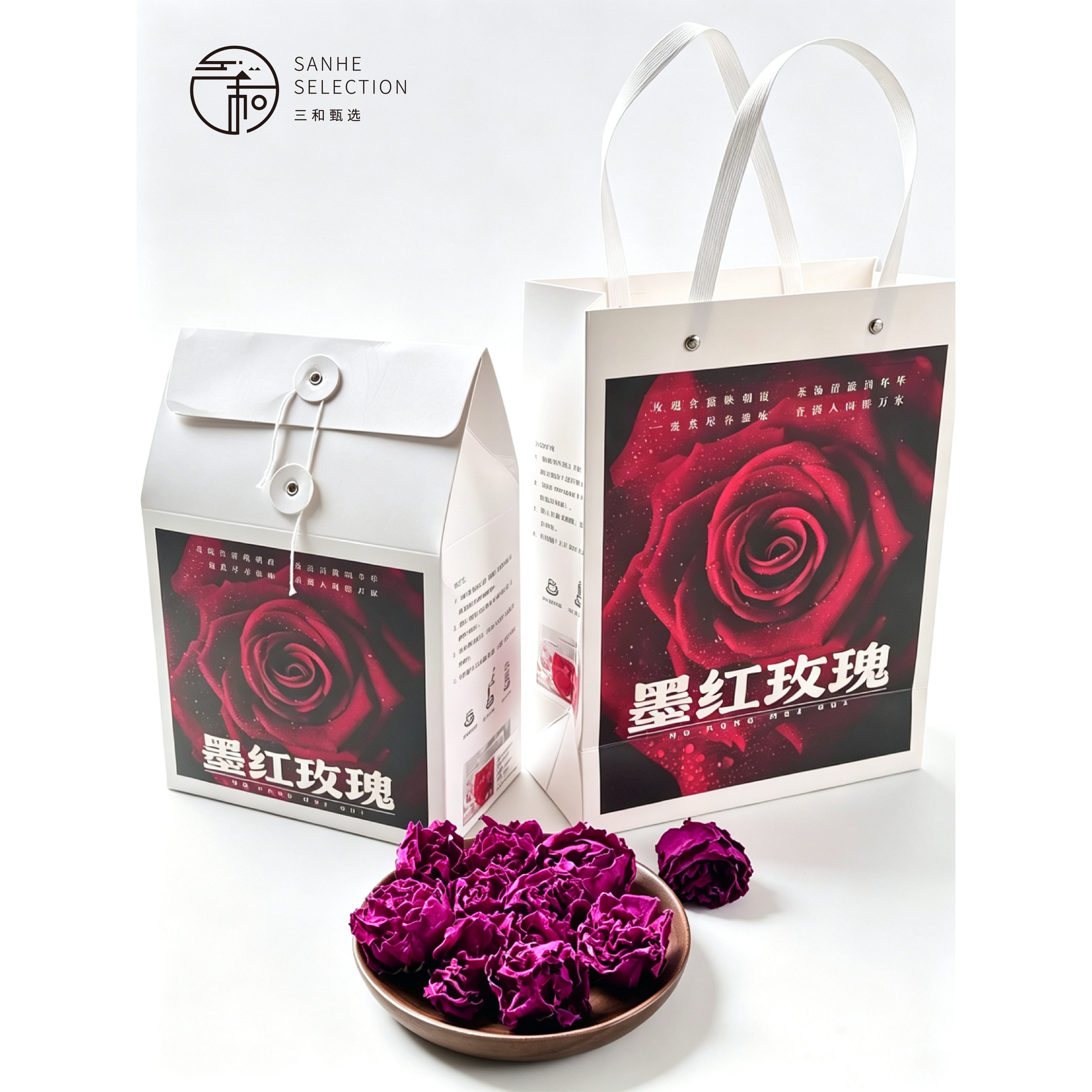 【七夕】云南墨红玫瑰花茶养颜