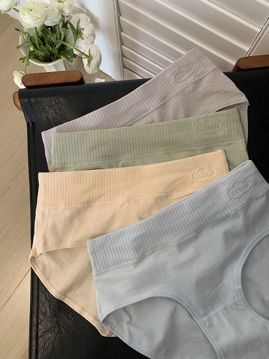 树懒少女简约纯色纯棉内裤女中腰石墨烯全棉抗菌裆短裤透气三角裤,女士内衣/男士内衣/家居服,女三角裤,淘宝优惠券,粉丝福利购,淘宝优惠卷