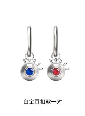 FOS 时尚耳钉小众设计款潮流男女气质轻奢耳环925银耳坠新款耳饰