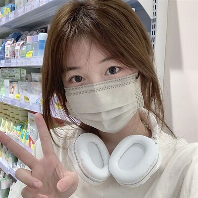 新款莫兰迪色高颜值纯欲牛奶白口罩灰色ins高级感小红书同款显白