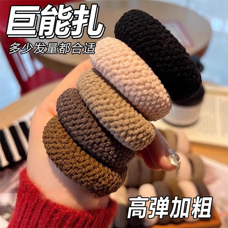 夏季高弹力无接缝头绳发圈头饰发饰皮筋ins女扎头学生高颜值超仙