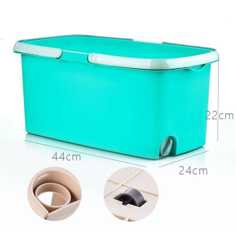 托把池塑料拖把S池带下水拖把池窄长G方型洗拖把池桶塑料带下水家