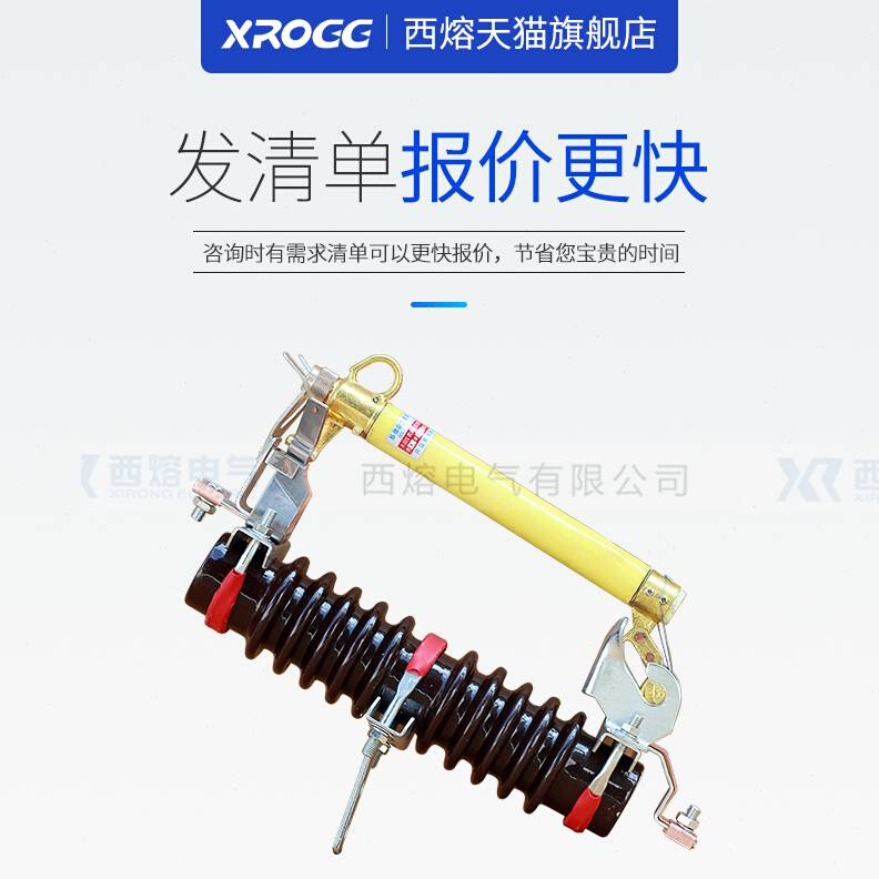 西熔户外高压跌落式熔T断器10kv令克开关RgW1110100200A每组三只
