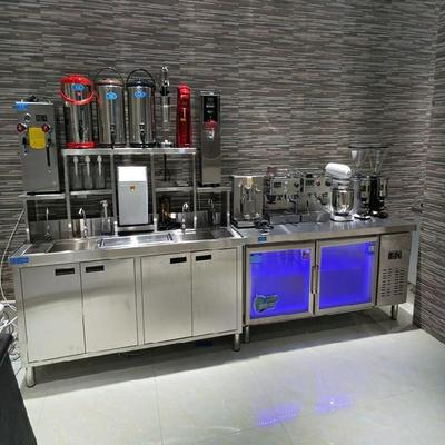 水吧台商用奶茶O店设备q全套洗手盆冰箱冷冻工作台制冰机冷柜保鲜