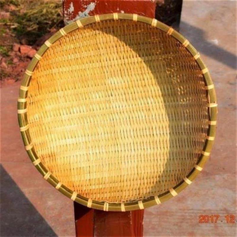 筐制品筐竹d馒头簸箕果收纳匾z手工子竹篓小果盘竹篮U家用竹编篮._虎窝淘