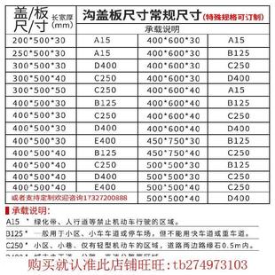 镀u锌格栅重型圆形铸铁井盖500ⅹ600复合地沟厨房下水道盖板水沟