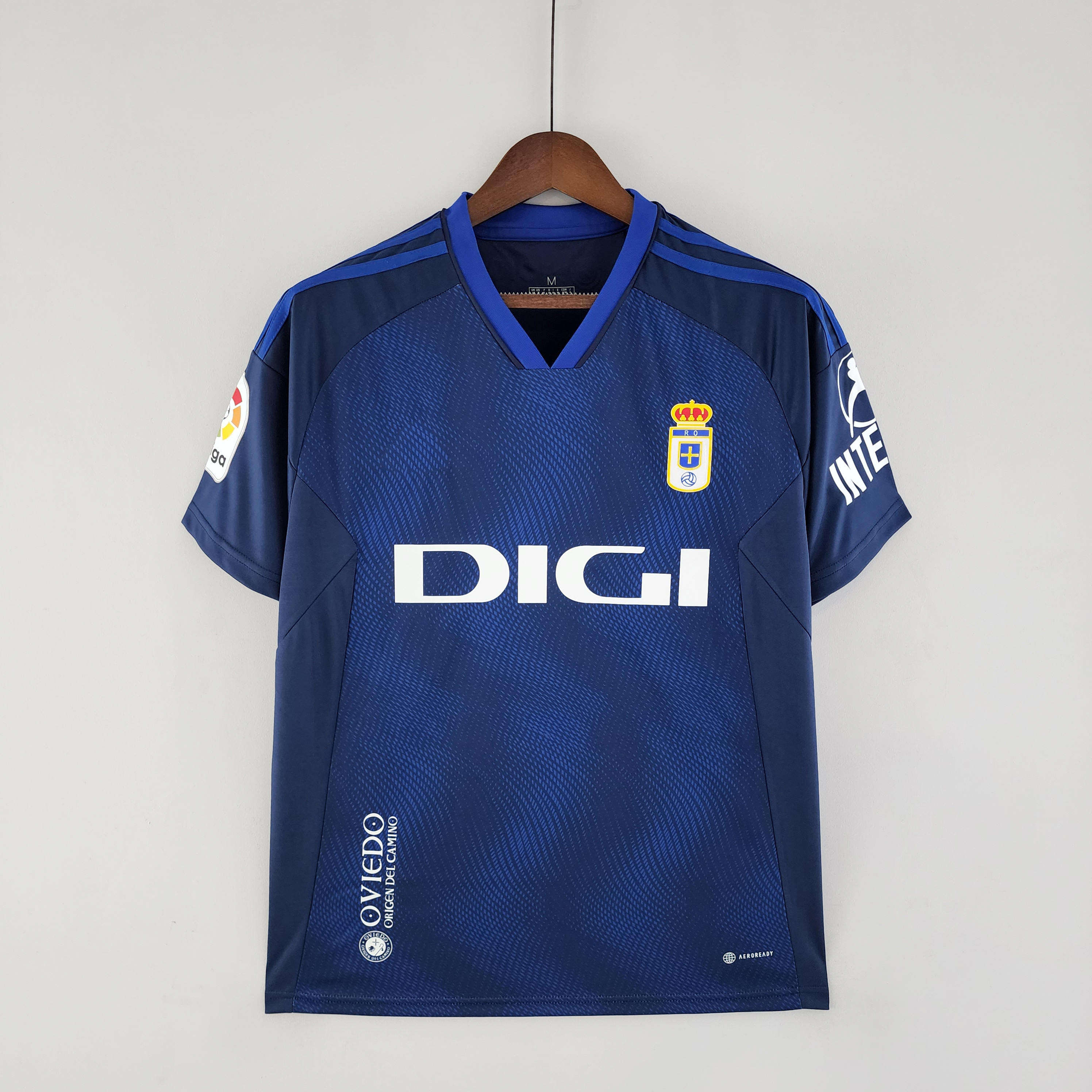 23/24 Real Oviedo Home Soccer Jersey Football T-Shirts Thai