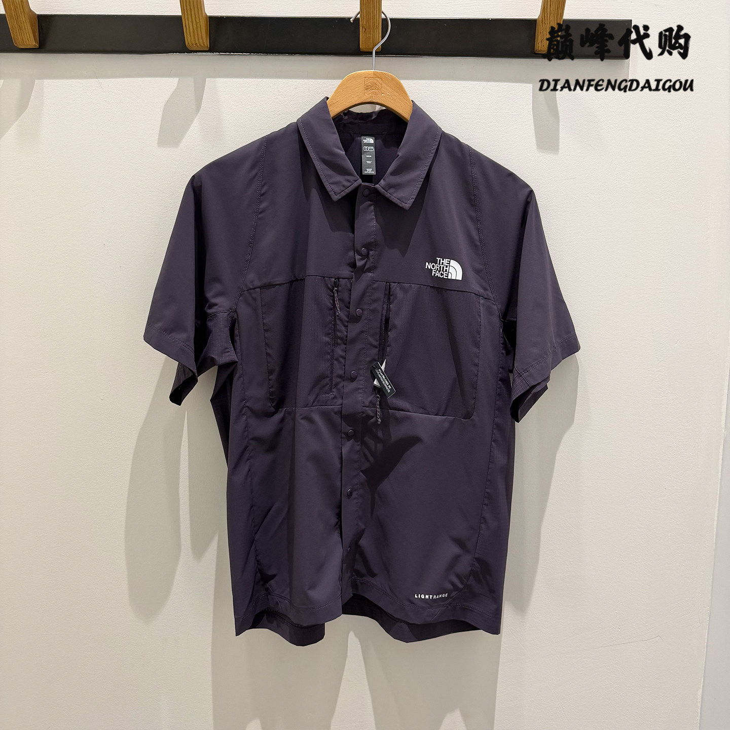 TheNorthFace北面26春夏户外运动透气休闲短袖POLO衬衫男8HR0图片