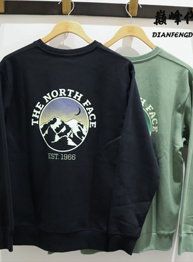 TheNorthFace北面25秋冬户外运动印花圆领长袖卫衣男女款8F0K
