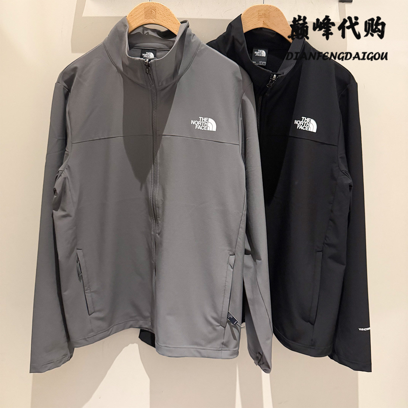 TheNorthFace北面26秋冬户外运动防泼水冲锋衣软壳内胆夹克男8GK4