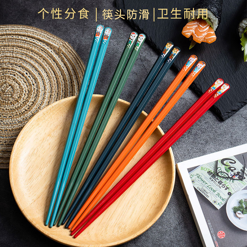 20双高档卡通合金筷子