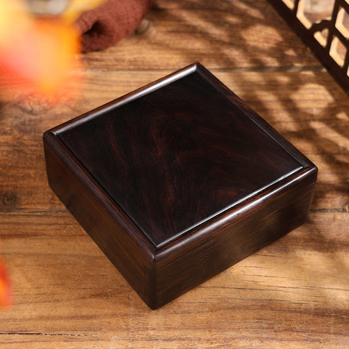 紫光檀机关盒传统榫卯国标红木