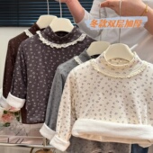 女童潮款 女宝宝洋气卫衣儿童童装 加厚秋冬装 打底衫 上衣长袖 新款