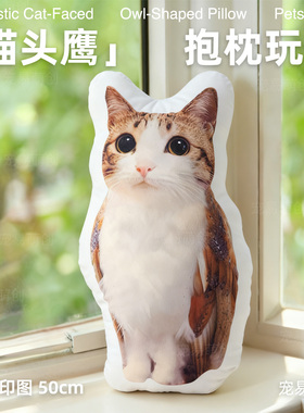 Meowl猫头鹰|抱枕魔性Meme抽象公仔来图定制软萌毛绒抱枕礼物玩偶
