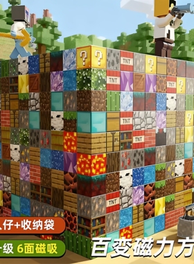 2025新款我的世界磁力方块积木MC磁铁吸铁石拼装玩具益智儿童礼物