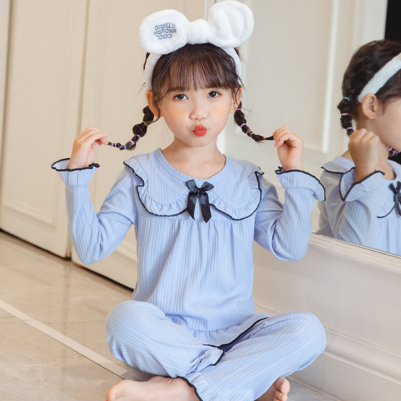 棉慧琪莉纯棉公主春秋季睡衣女童