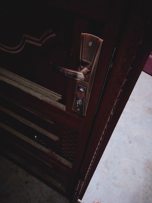 全铝合金面板进户门锁防盗门把手防盗门锁具欧式防盗门面板