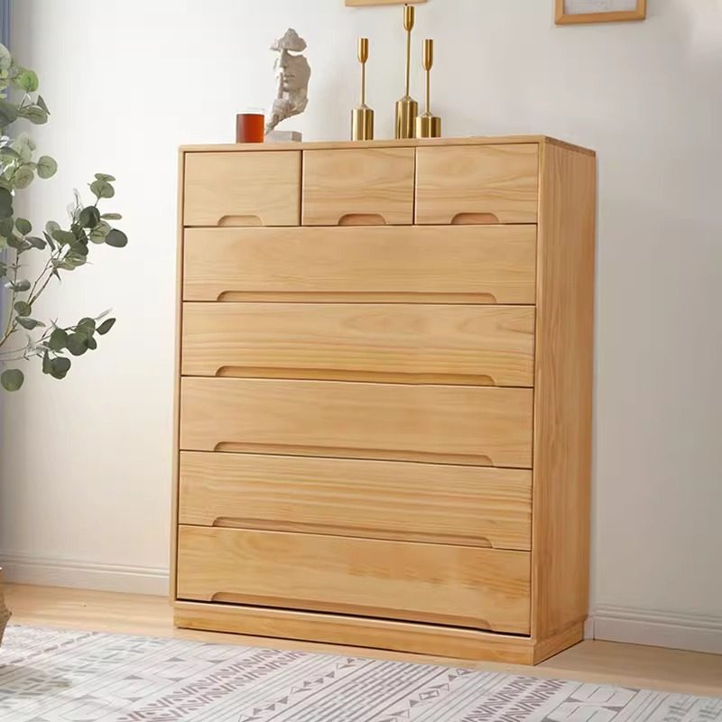 实木斗柜家用松木卧室现代简约出租屋客厅五斗经济型收纳柜收纳柜