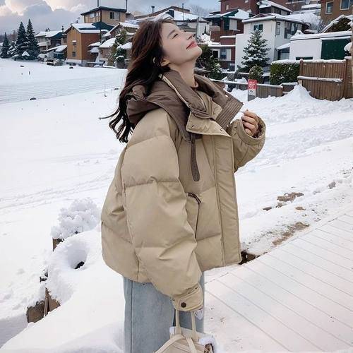 美拉德短款羽绒棉服女冬2