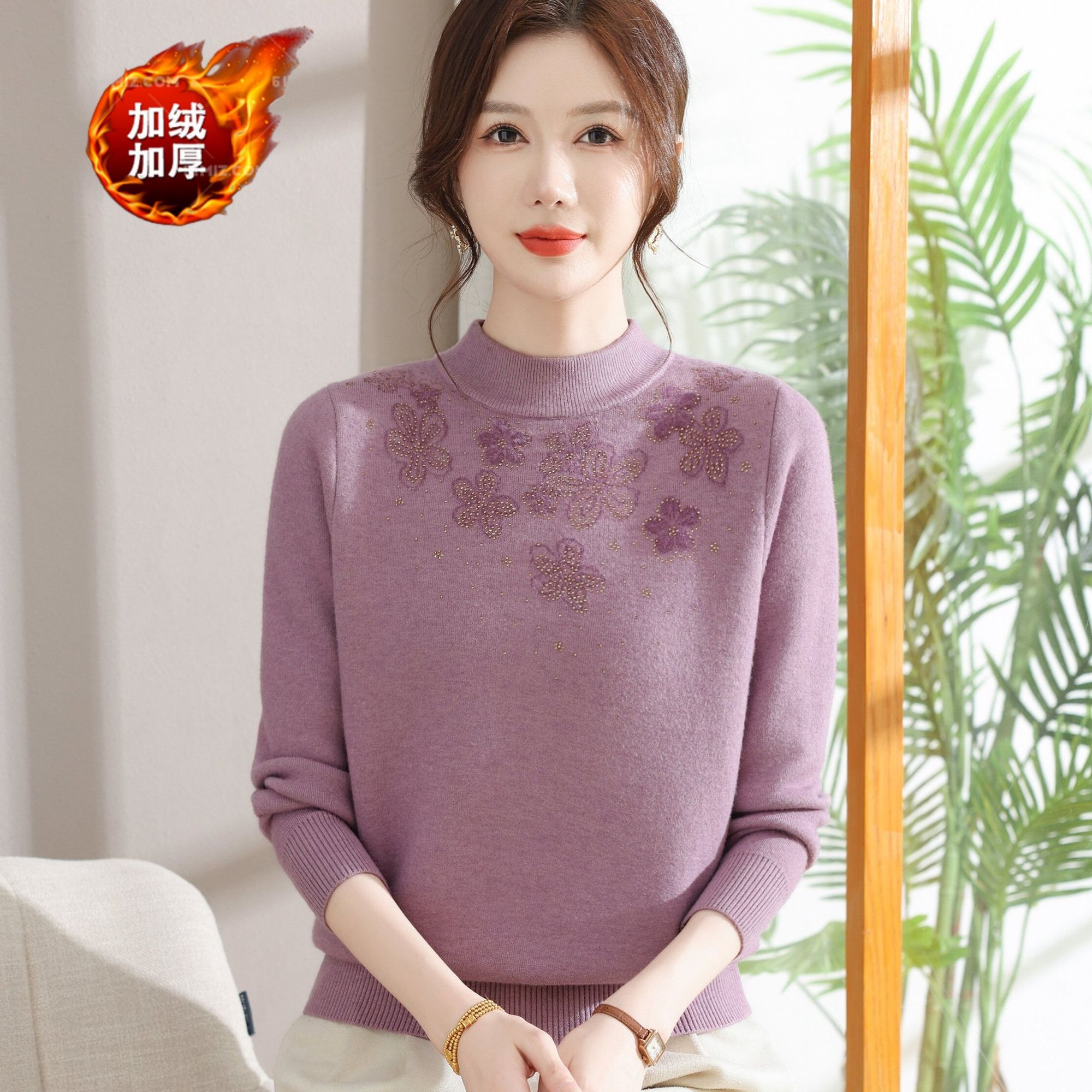 2025新款妈妈冬季一体绒