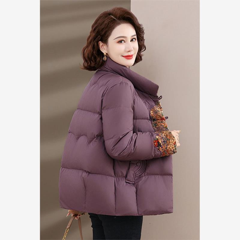中年妈妈冬装棉衣外套加