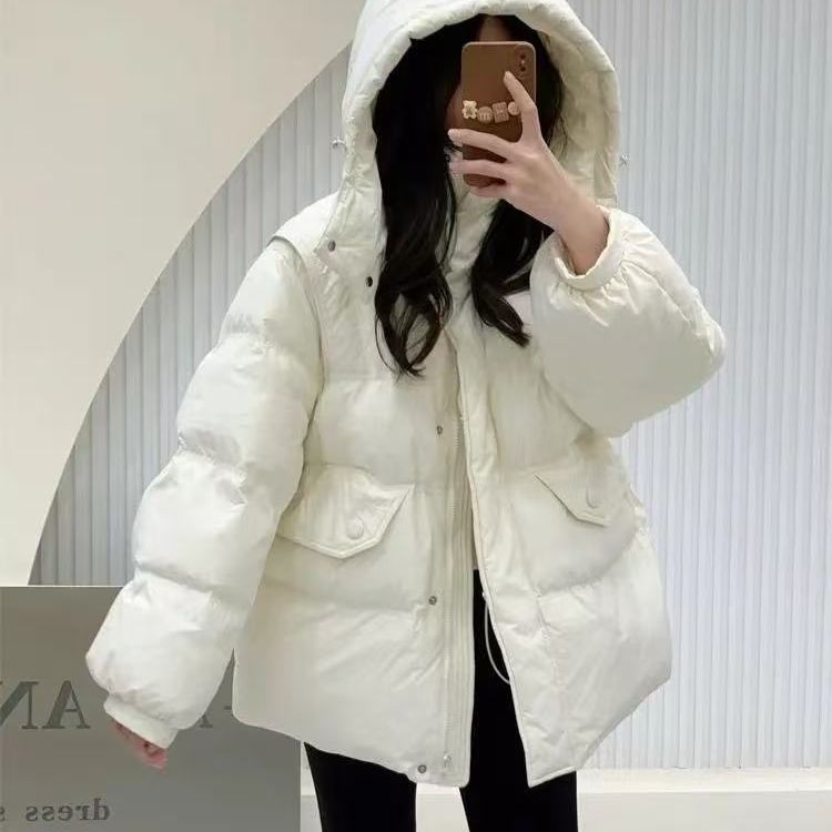 新品2024新款连帽收腰羽