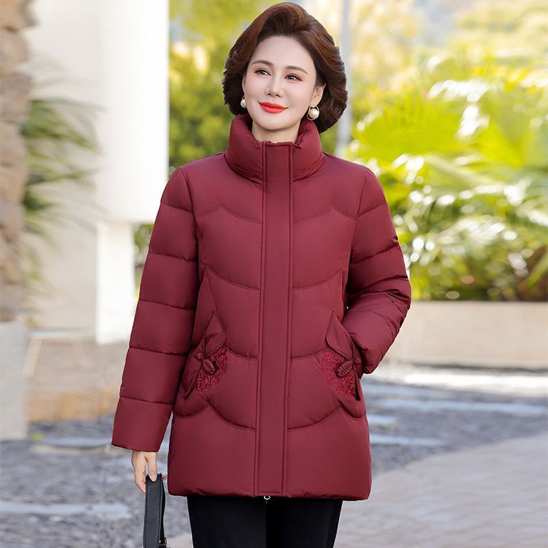 冬季妈妈装羽绒服2025新