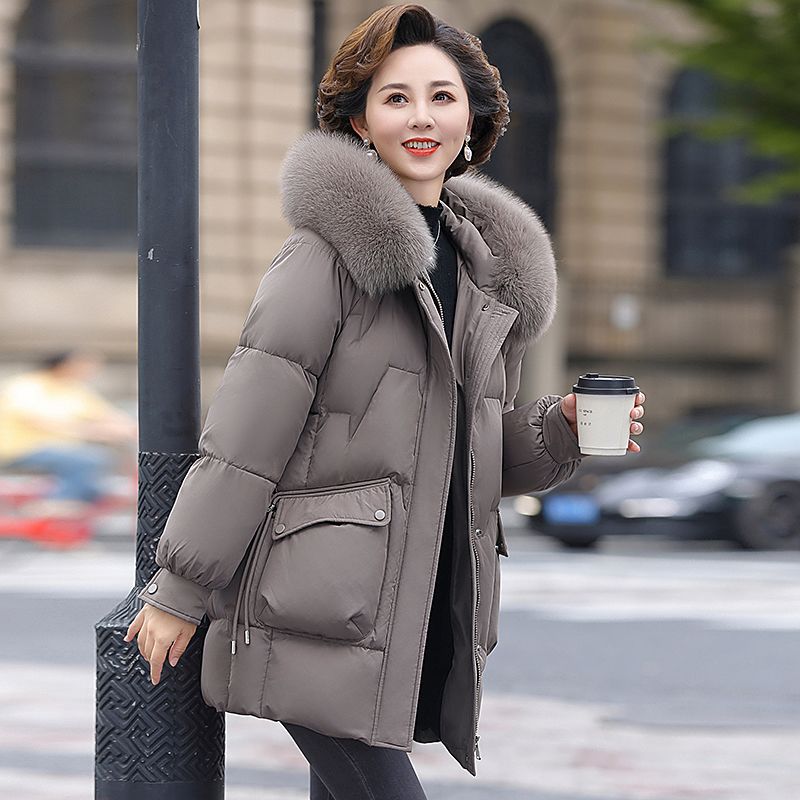 冬季中老年时尚气质羽绒