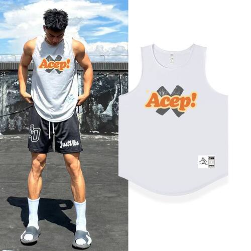ACEP!夏季篮球背心男美式速干无袖投篮服复古训练运动坎肩球衣潮