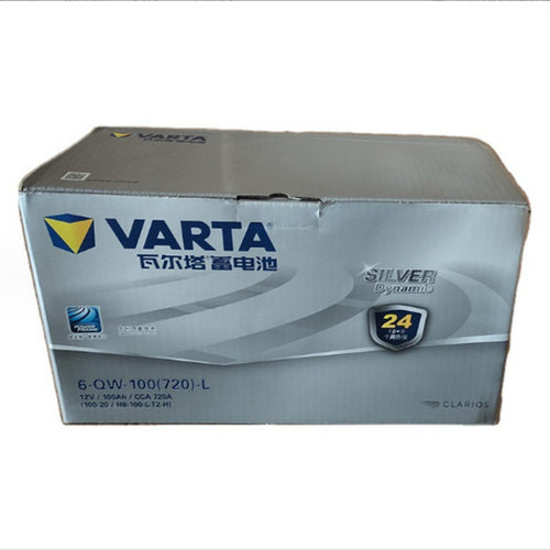 瓦尔塔蓄电池6-QW-100(720)-L 12V 100AH CCA720A 免维护启动电瓶