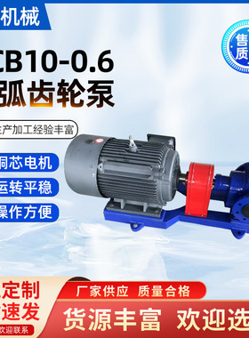 YCB10-0.6圆弧齿轮泵大流量液压油泵燃油润滑油输送泵
