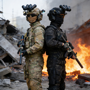 儿童迷彩服男女孩特种兵套装三角洲行动威龙衣服户外迷彩战术装备